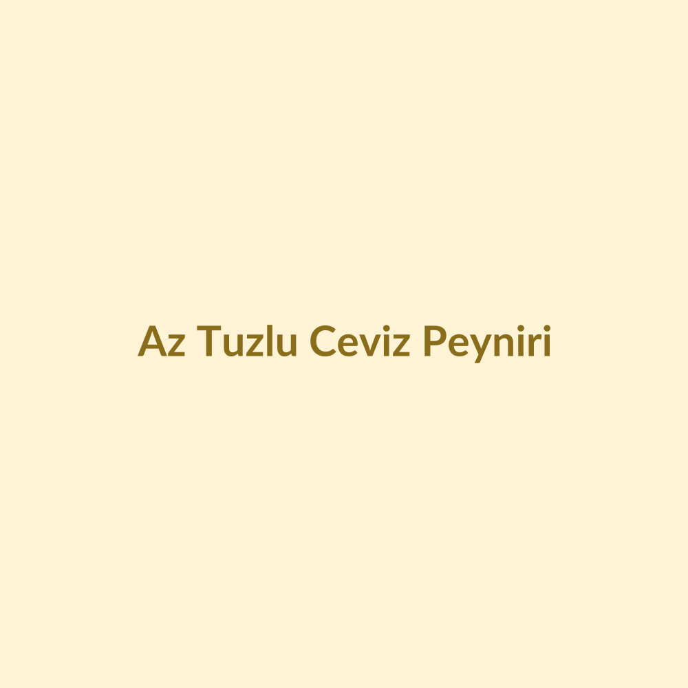 Az Tuzlu Ceviz Peyniri